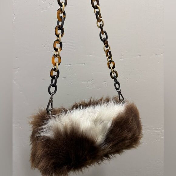 Handmade Real Natural Shearling Leather Barrel Bag/Shoulder Bag/Crossbody - Picture 3 of 13